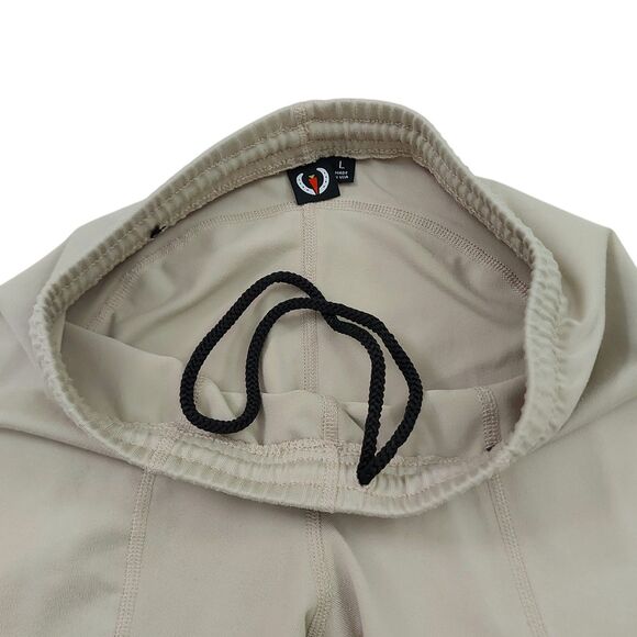 Kerrits Breeches Girls Large Beige Knee Patch Full Seat Equestrian Stretch - Picture 3 of 11